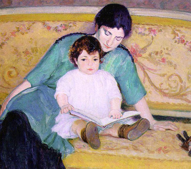 Bernhard Gutmann Mother and Baby Elizabeth China oil painting art